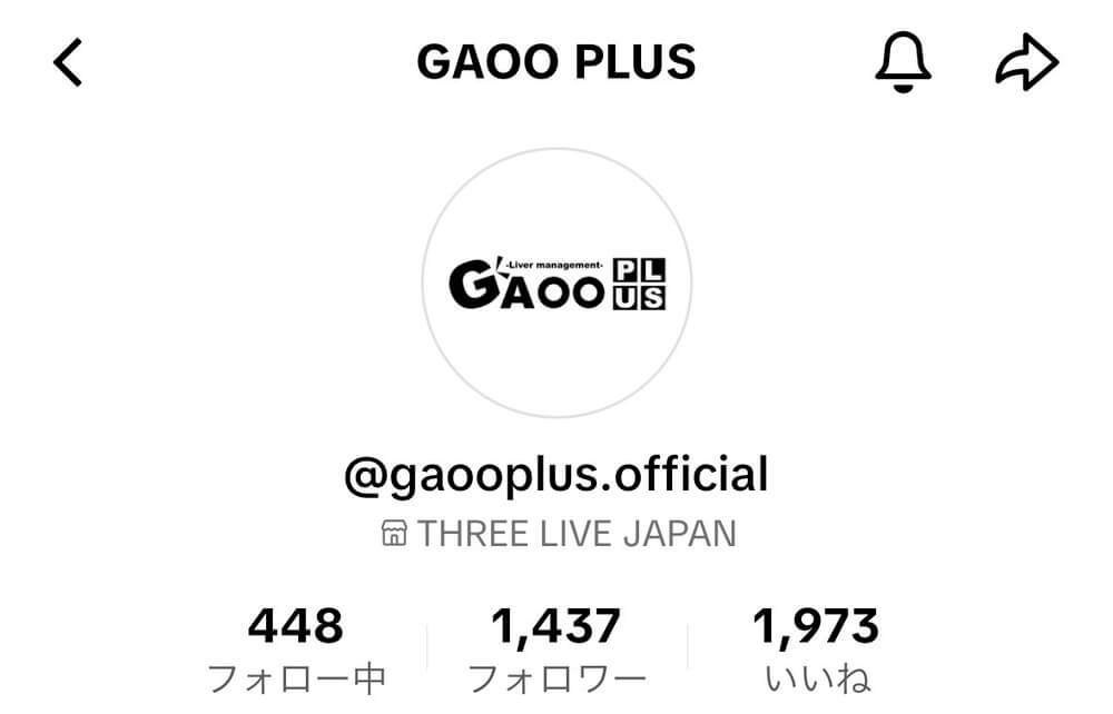 GAOO＋とTHREE LIVE JAPANとの関係性について